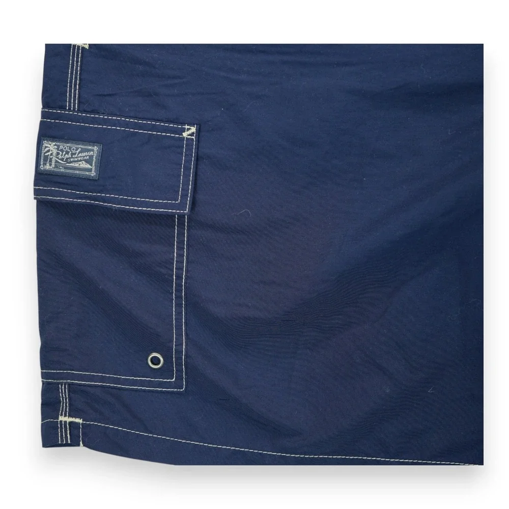 Polo Ralph Lauren Swim Trunks Men's Navy Size Large ~ EUC